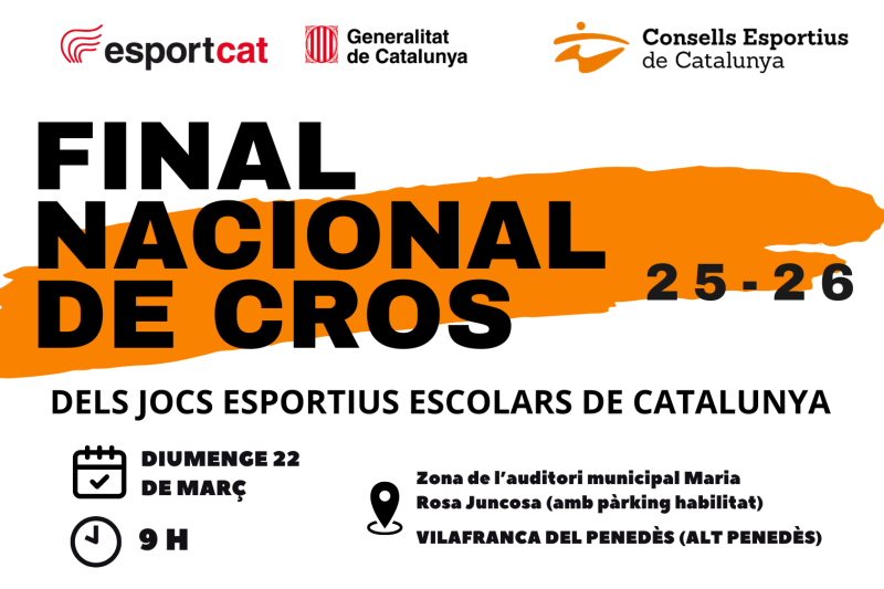 2026-03-22 – Vilafranca del Penedès : Final Nacional Cross Escolar